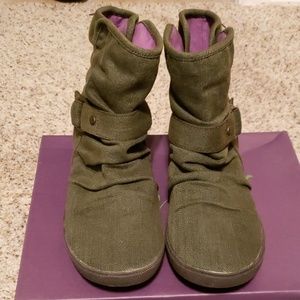 Blowfish Green Ankle Boots